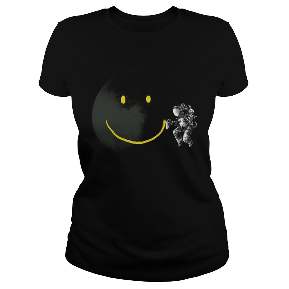 Awesome Make a Smile Graphic Astronaut Make The Moon A Smile Classic Ladies