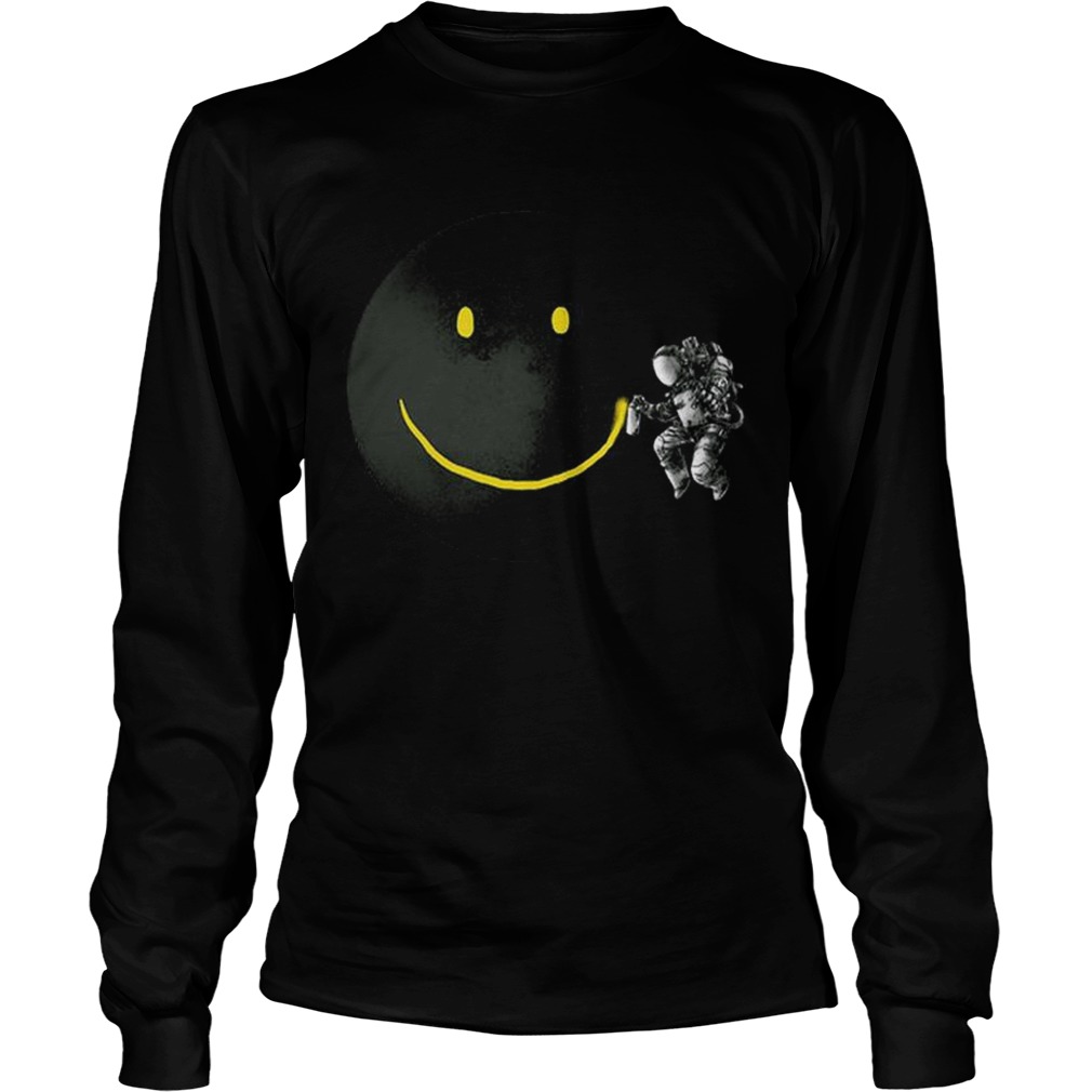 Awesome Make a Smile Graphic Astronaut Make The Moon A Smile LongSleeve