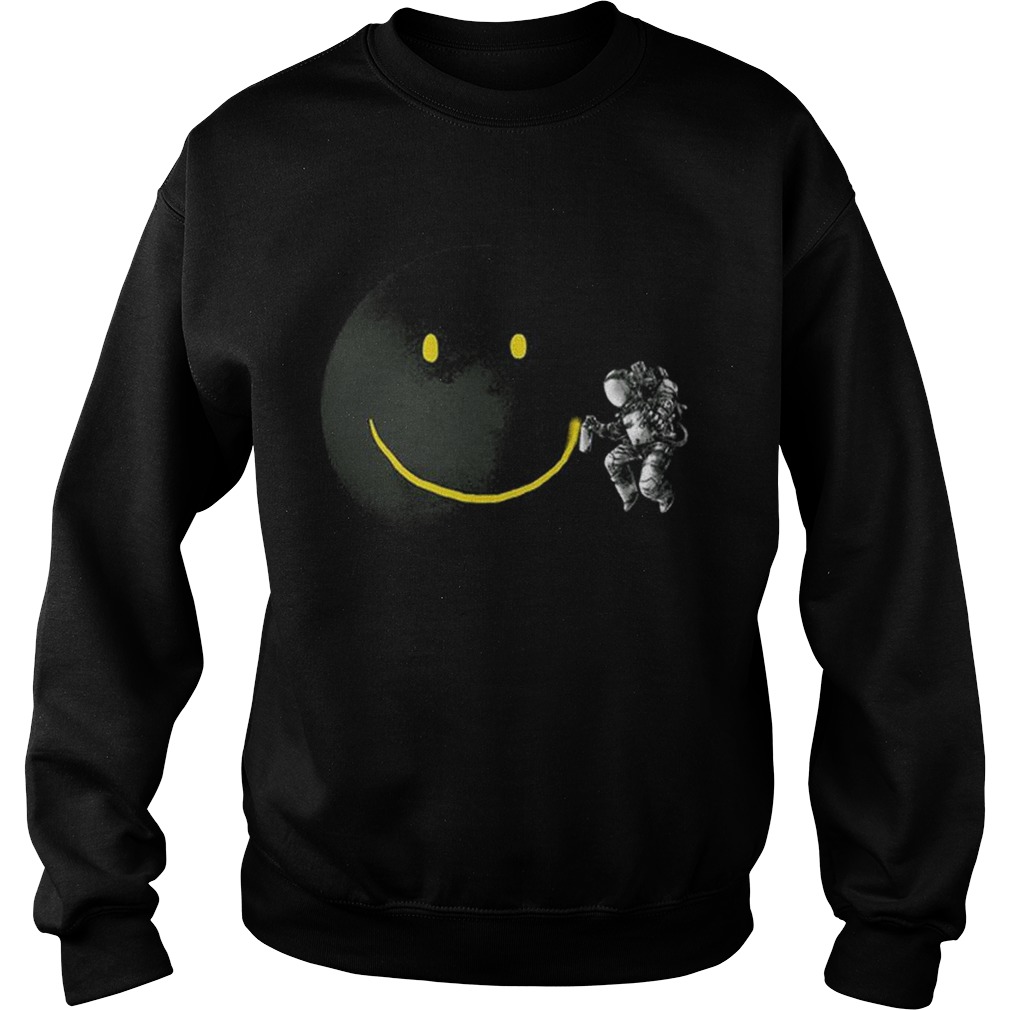 Awesome Make a Smile Graphic Astronaut Make The Moon A Smile Sweatshirt