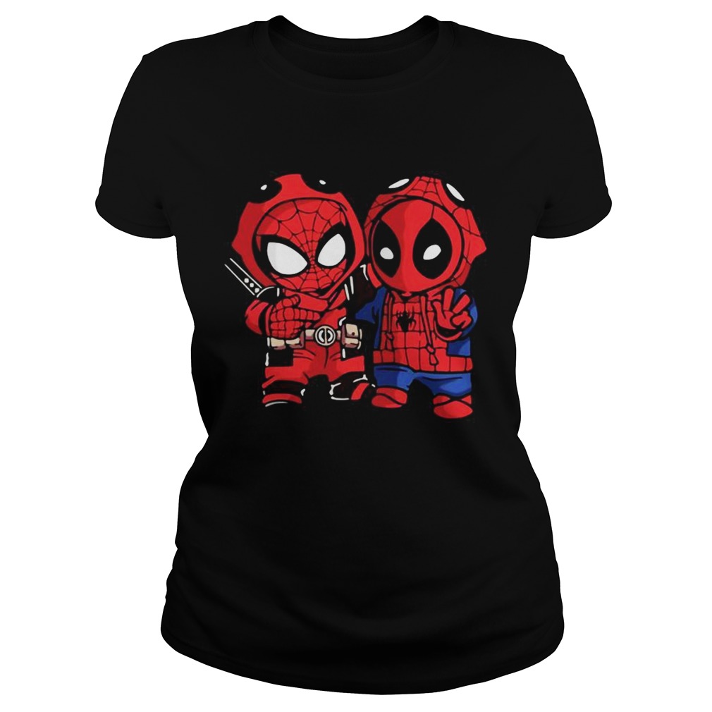 Baby Deadpool and SpiderMan Classic Ladies