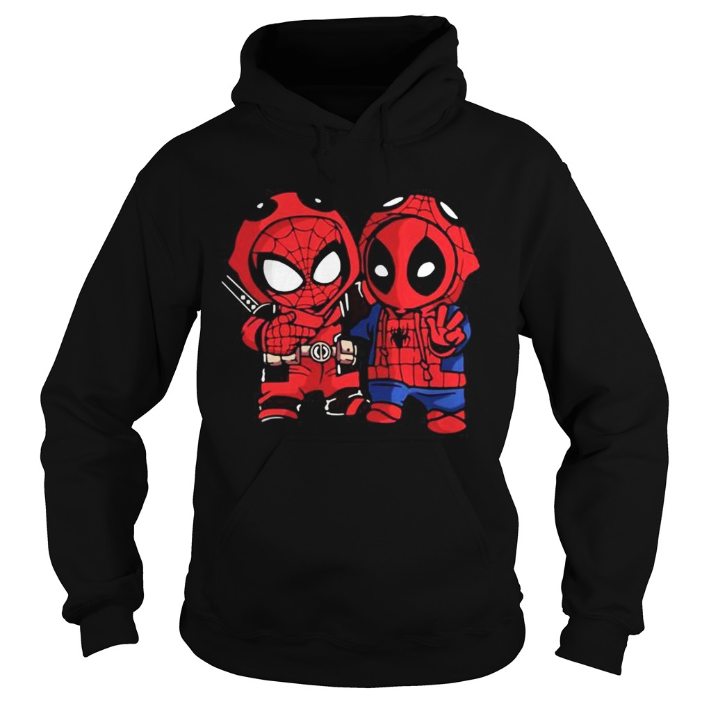 Baby Deadpool and SpiderMan Hoodie
