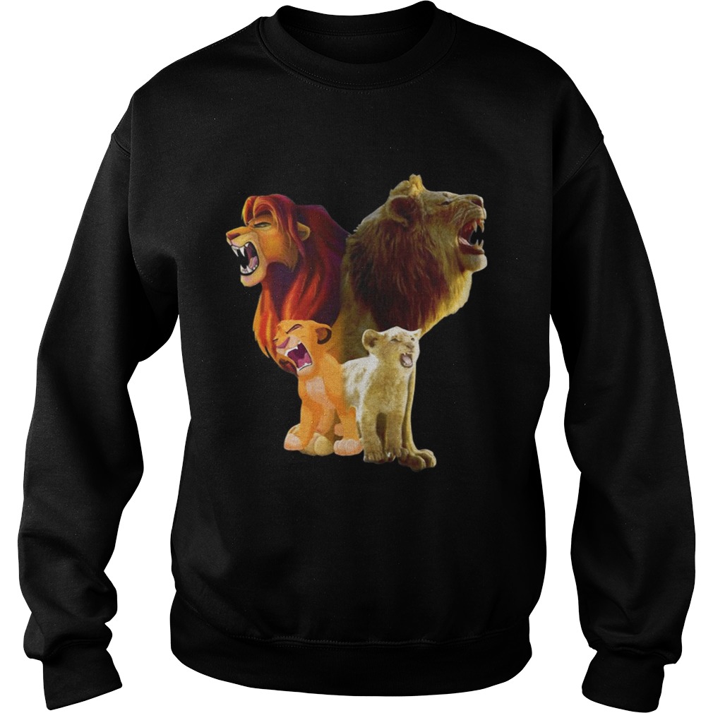 Baby Lion and Adult Lion The Lion King 2019 Sweatshirt