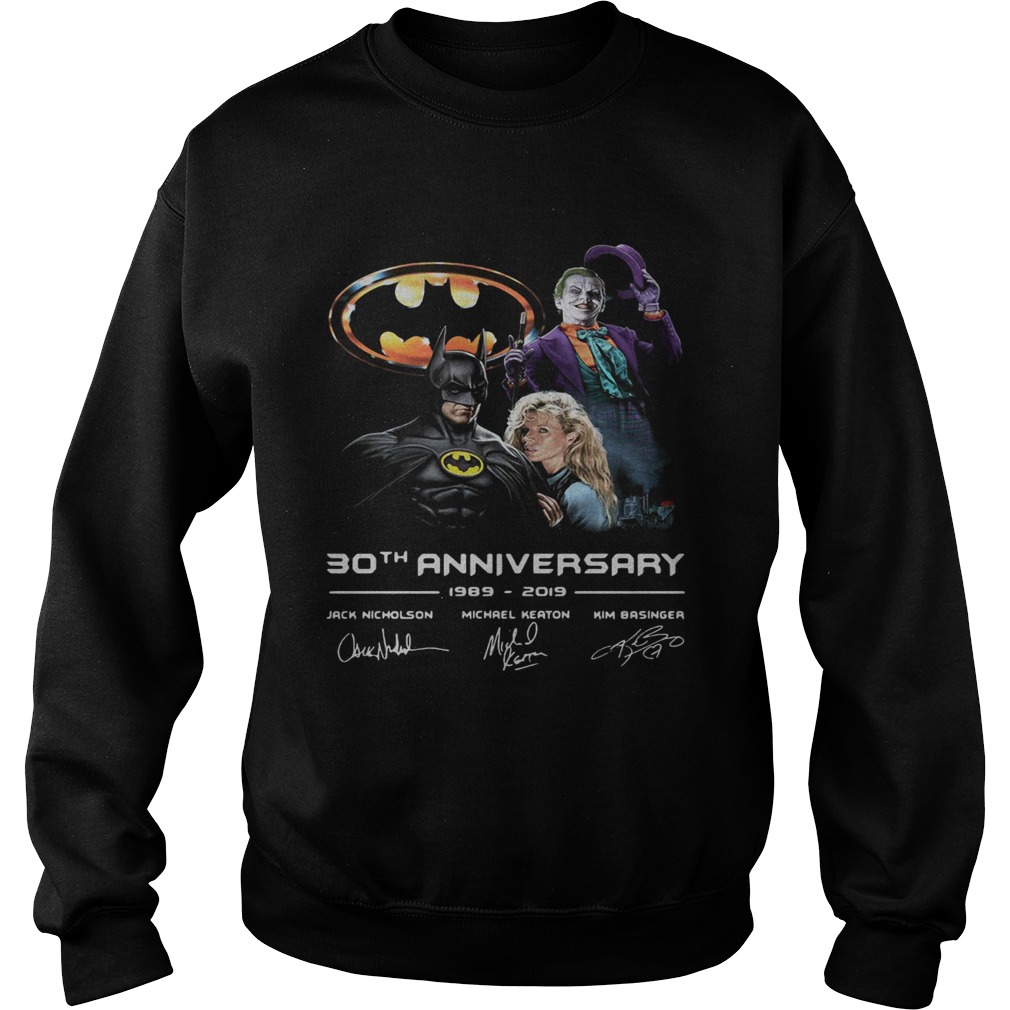 Batman Joker 30th anniversary 19892019 signature Sweatshirt