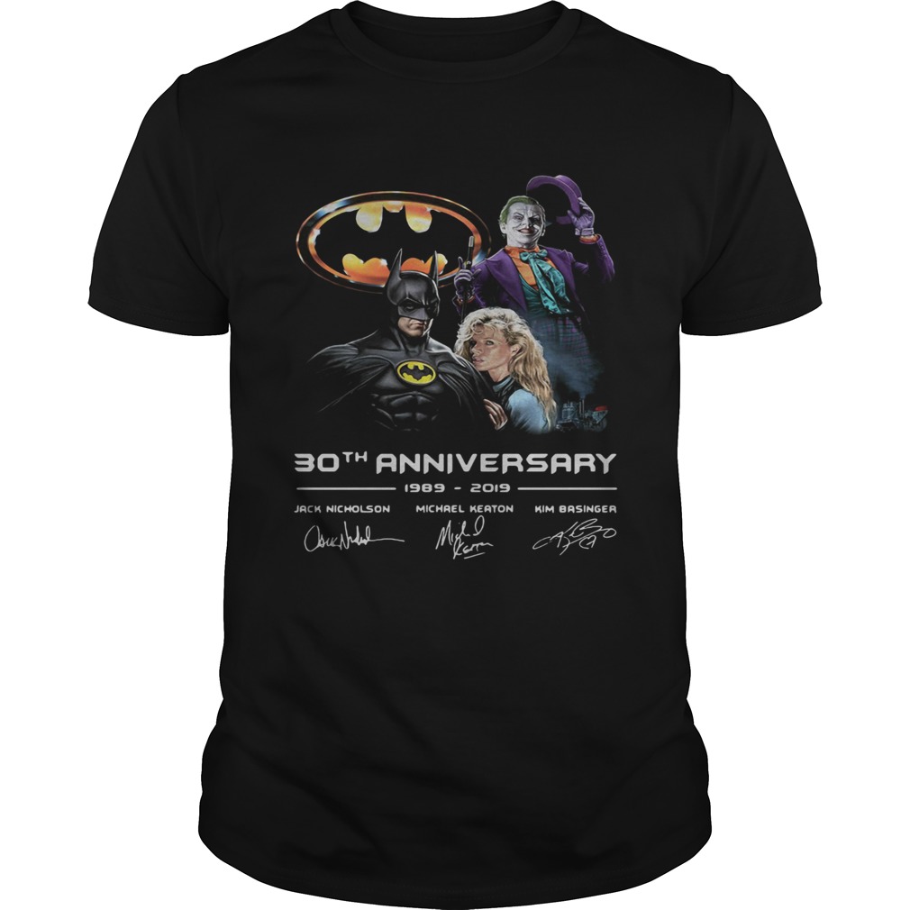 Batman Joker 30th anniversary 19892019 signature shirt