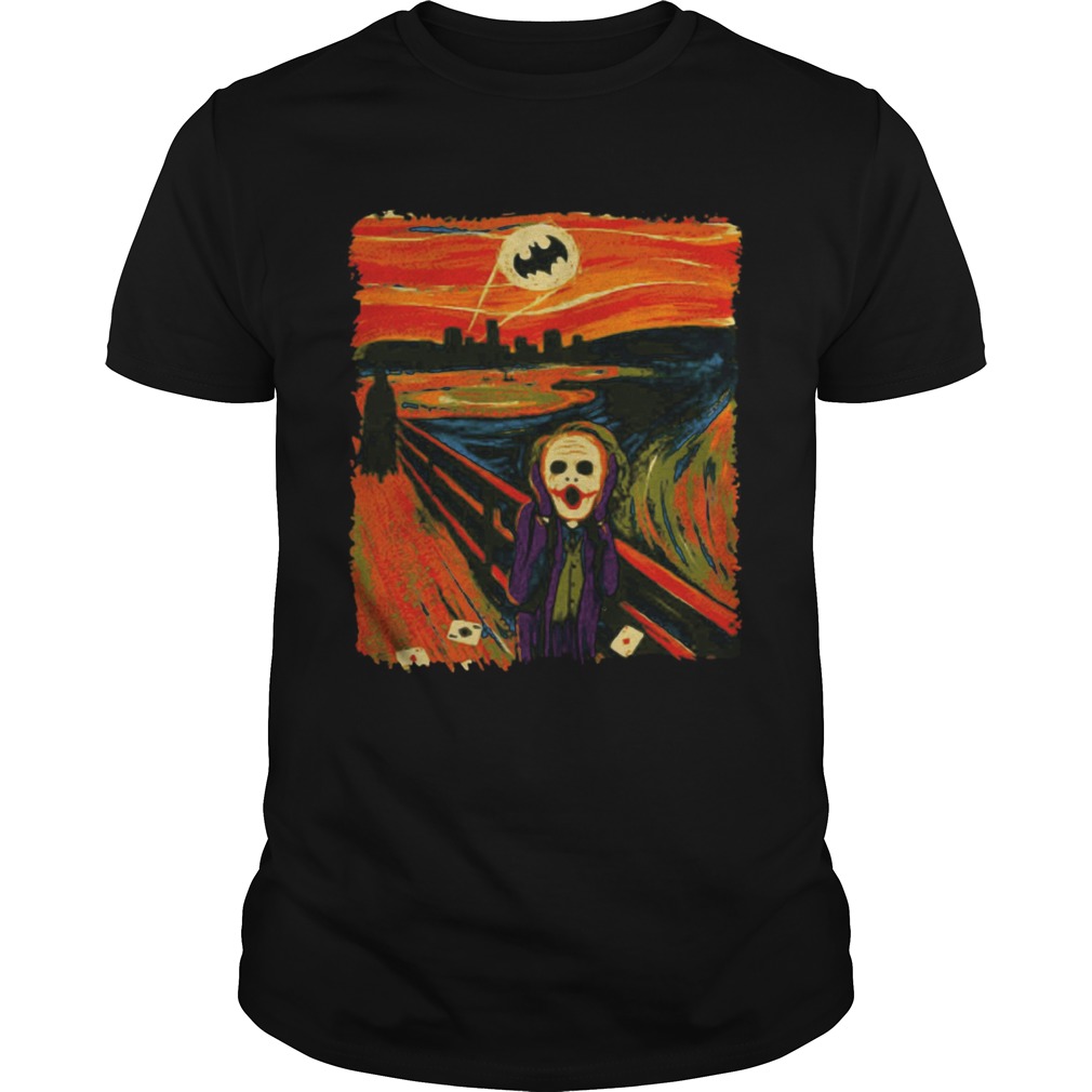 Batsignal Joker The Scream shirt