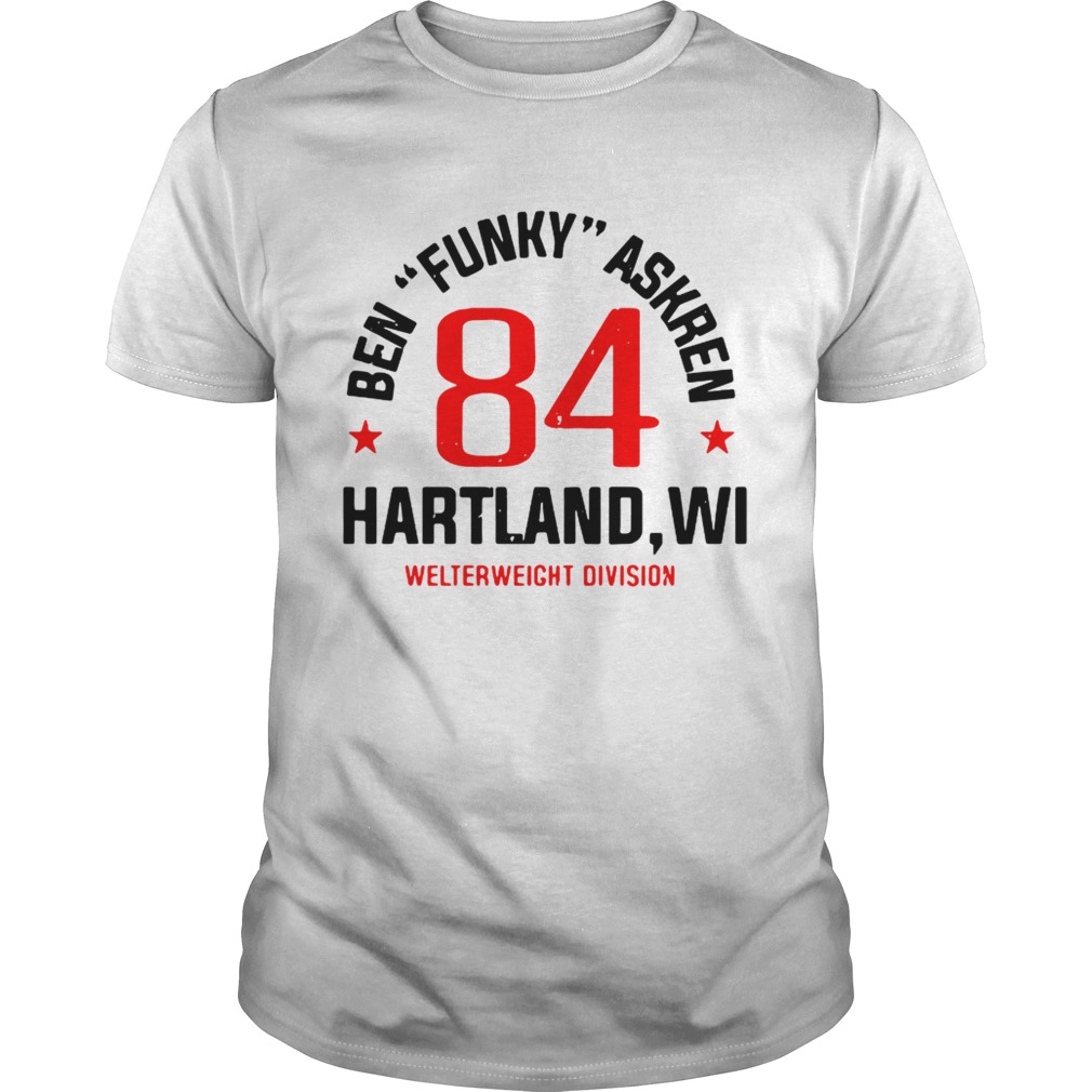 Ben Askren funky 84 Hartland welterweight division shirt