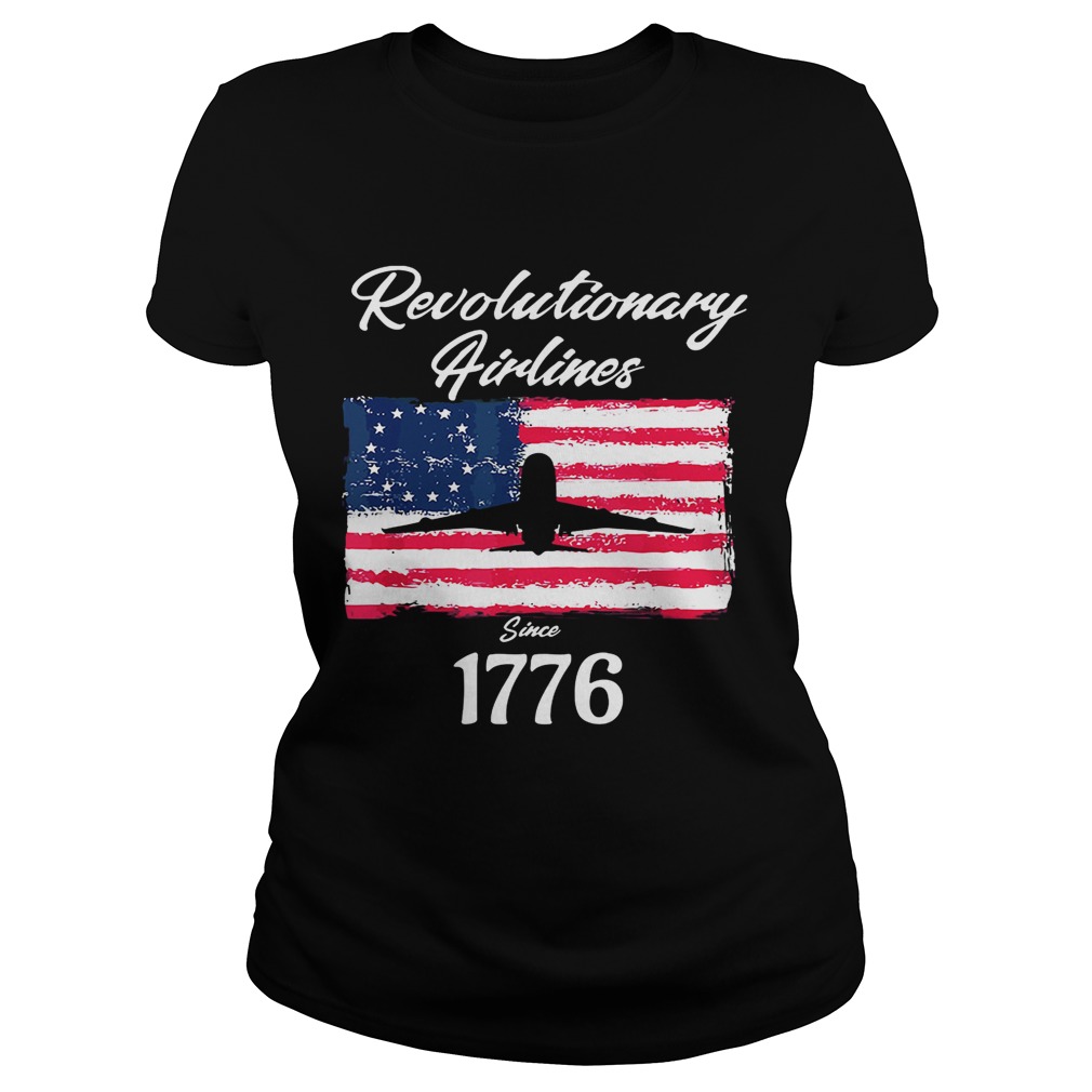 Betsy Ross flag revolutionary airlines since 1776 Classic Ladies