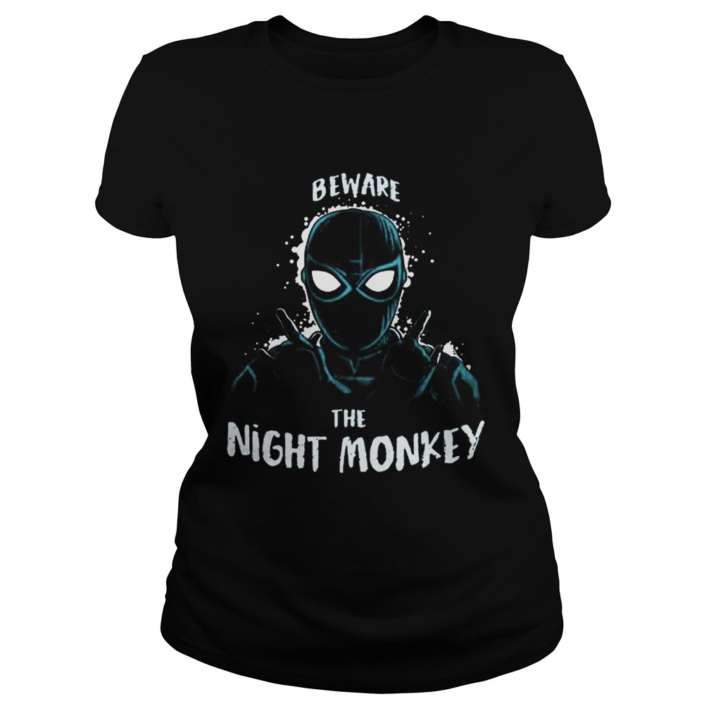 Beware The Night Monkey Spider Man Far From Home Classic Ladies