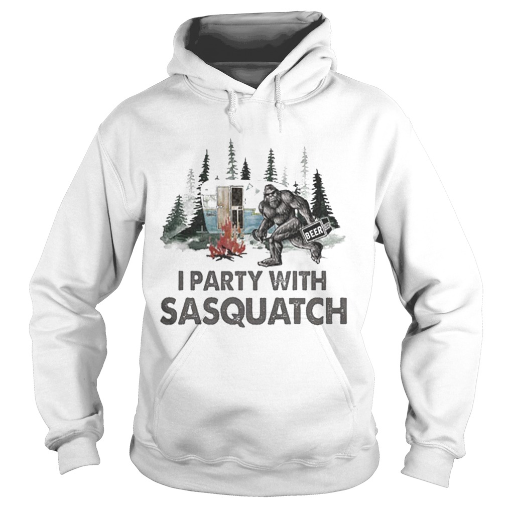 Bigfoot i party with sasquatch camping Hoodie