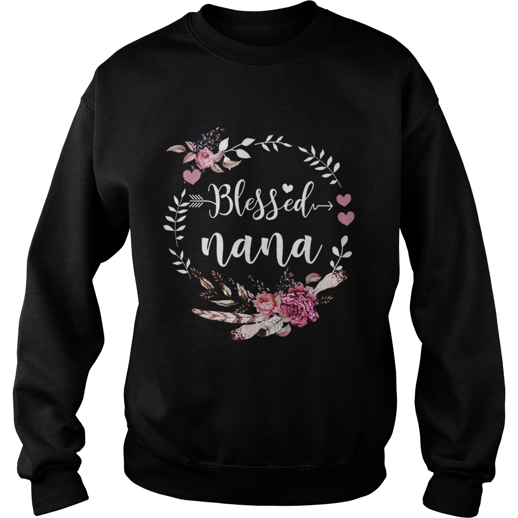 Blessed Nana Thanksgiving Floral Sweatshirt