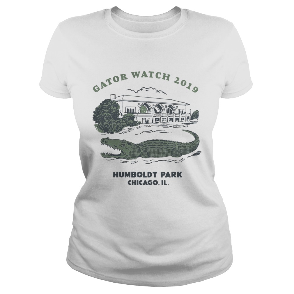 Block Club Chicago Humboldt Park Chicago Il Gator Watch 2019 T Shirt Classic Ladies