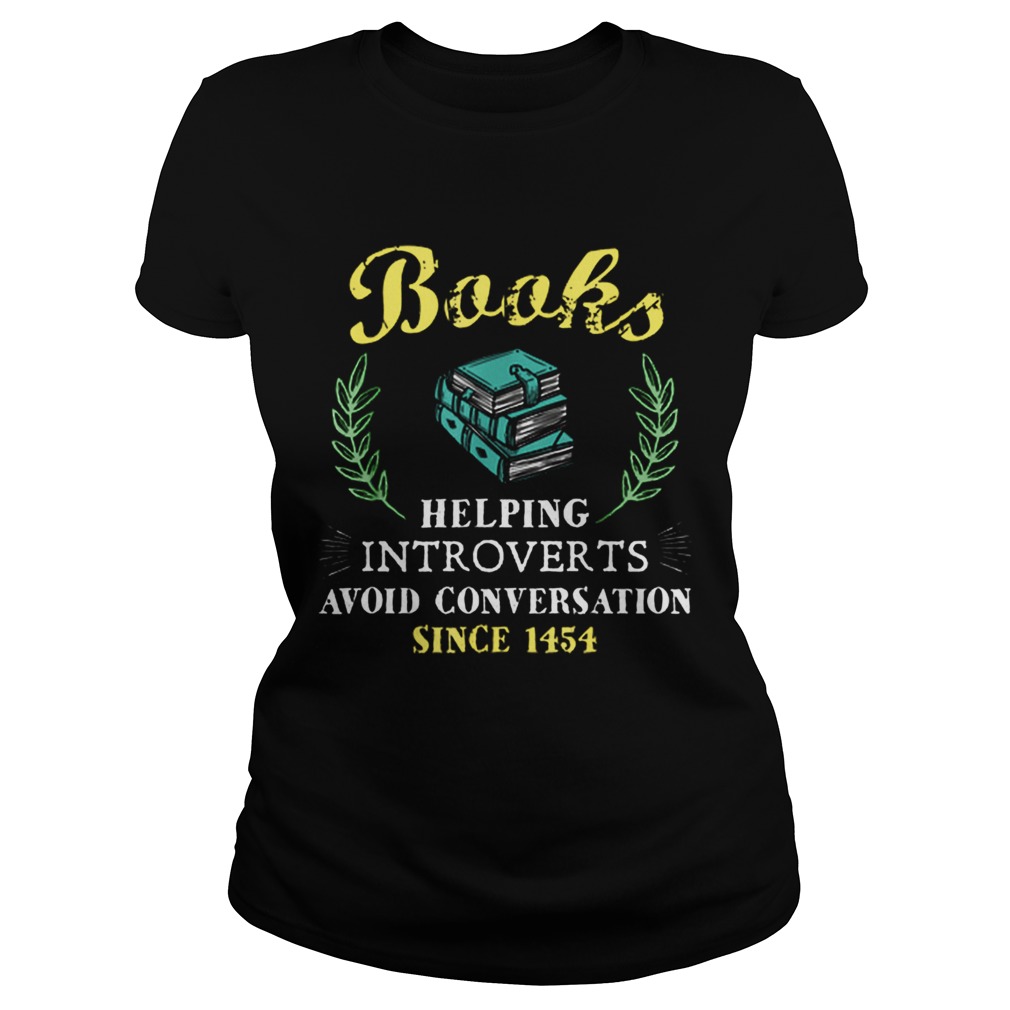 Book Reader Helping Introverts Avoid Conversation Classic Ladies