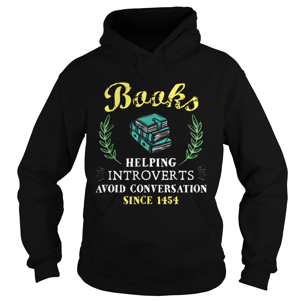 Book Reader Helping Introverts Avoid Conversation Hoodie