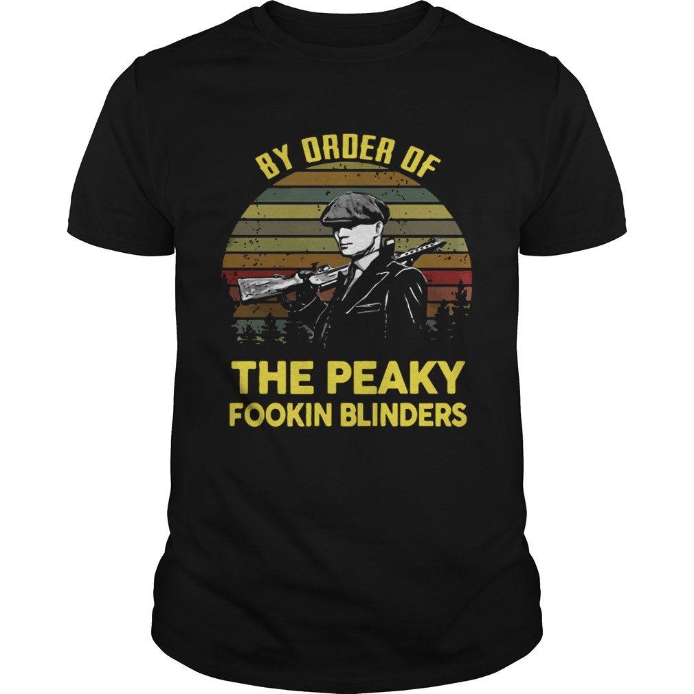 By order of the peaky fookin blinders vintage sunset shirt