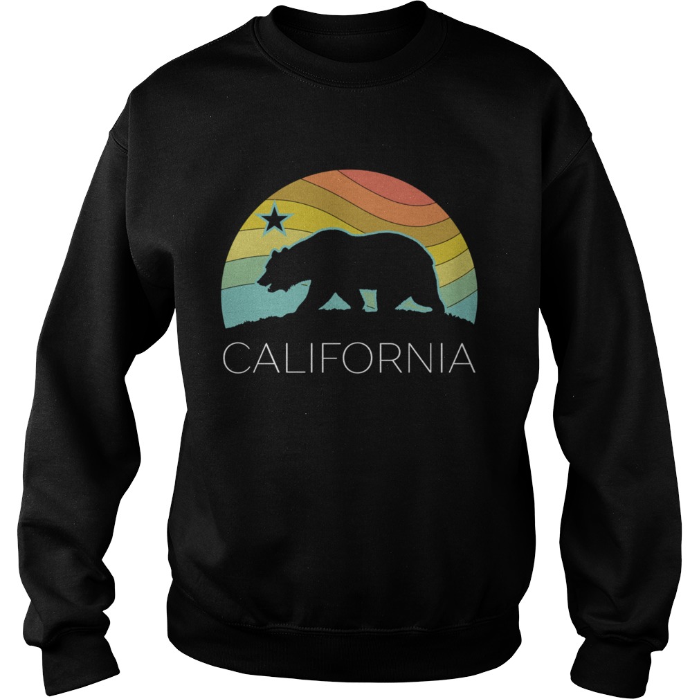 California bear vintage sunset Sweatshirt