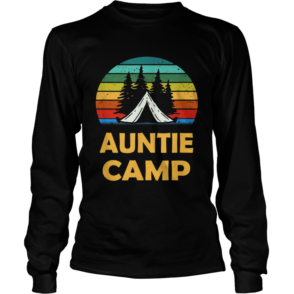 Camping Auntie Camp Matching Summer Camper LongSleeve