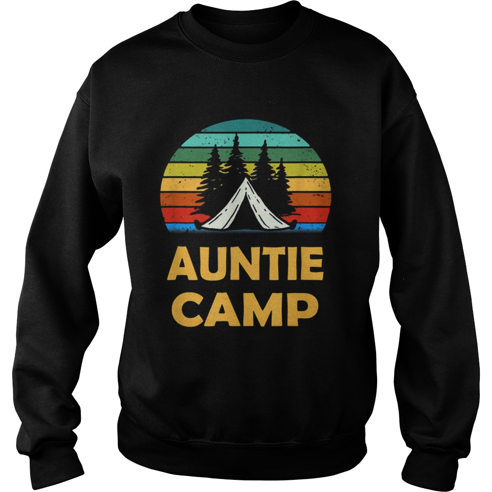 Camping Auntie Camp Matching Summer Camper Sweatshirt