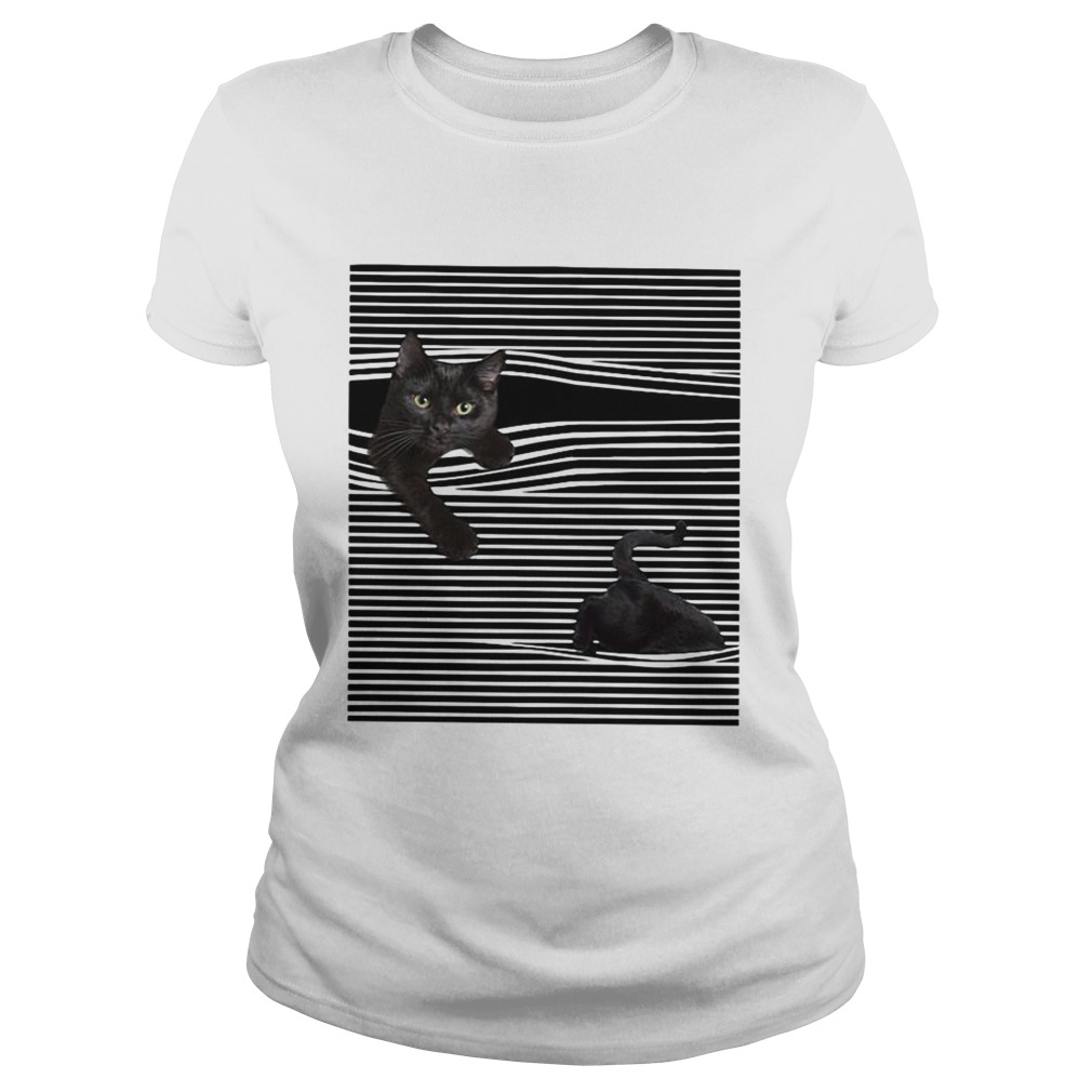Cats Love In Striped Classic Ladies