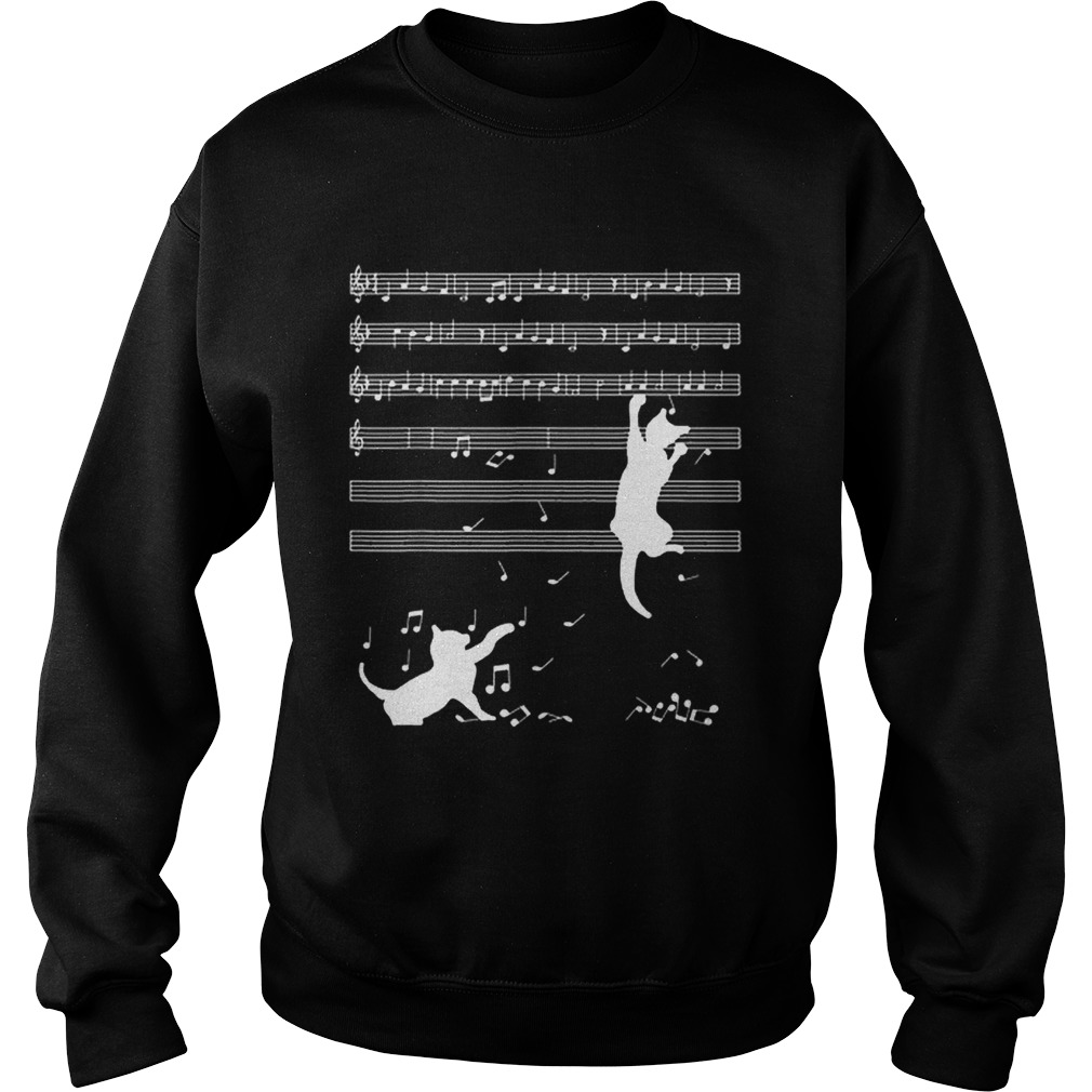 Cats Playing Musical Notes And Make It Down Sweatshirt
