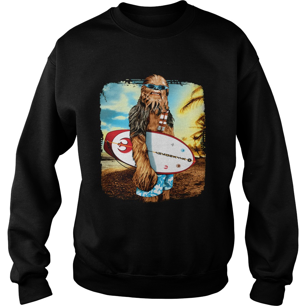 Chewbacca surf Star War beach Sweatshirt