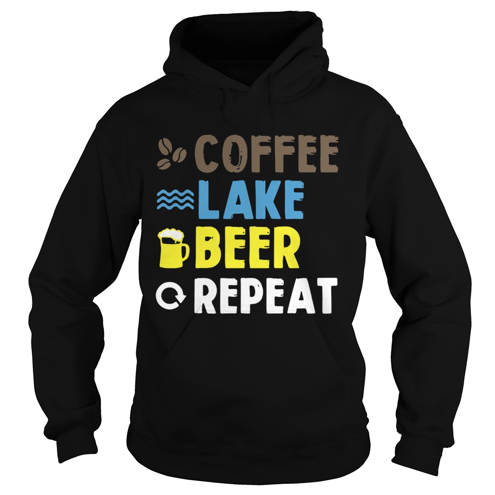 Coffee lake beer repeat Hoodie