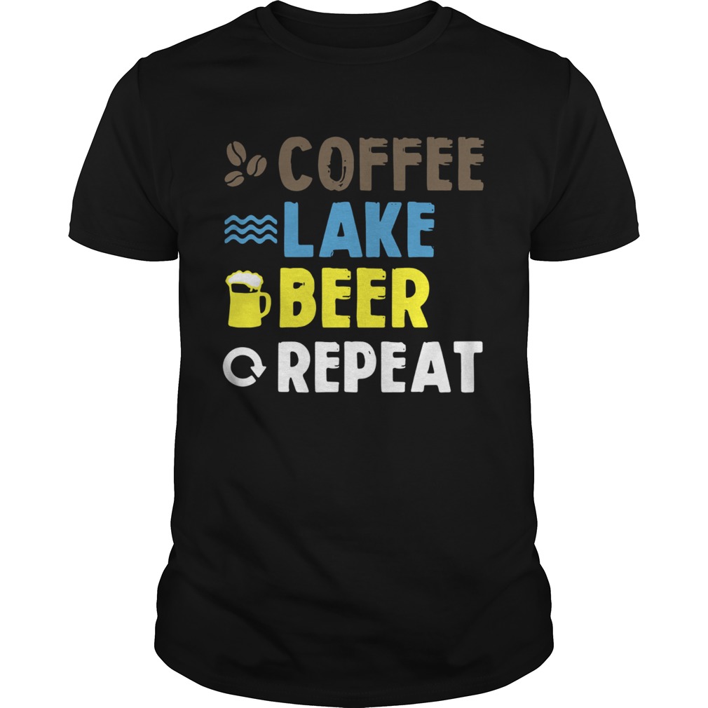 Coffee lake beer repeat shirt