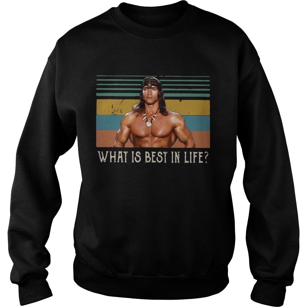 Conan Barbarzyca what is best in life vintage Sweatshirt