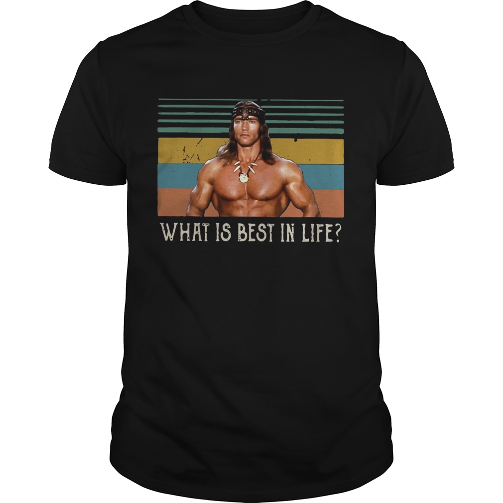 Conan Barbarzyca what is best in life vintage shirt