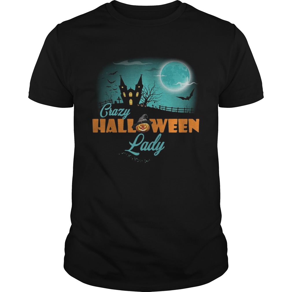 Crazy Halloween lady shirt