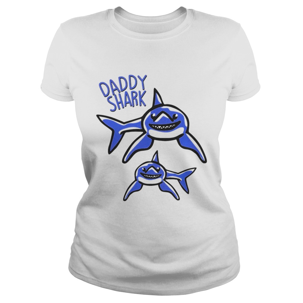 Daddy Shark Womens TShirt Classic Ladies