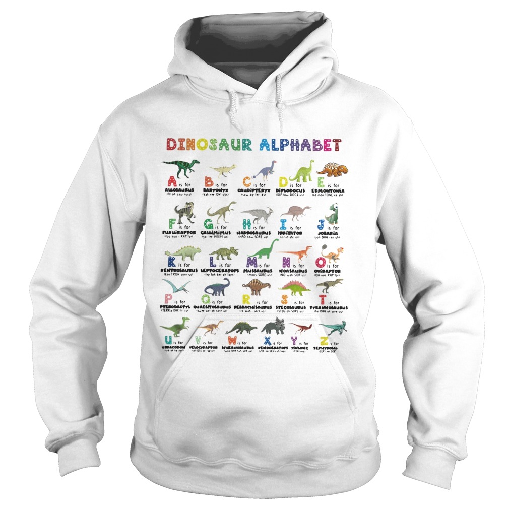Dinosaur alphabet Hoodie