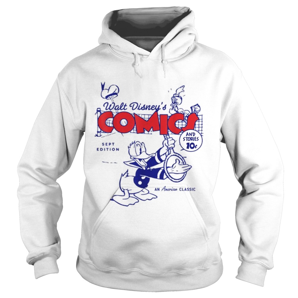 Donald Duck Playing Tennis Retro Comic Cover Hat Hoodie