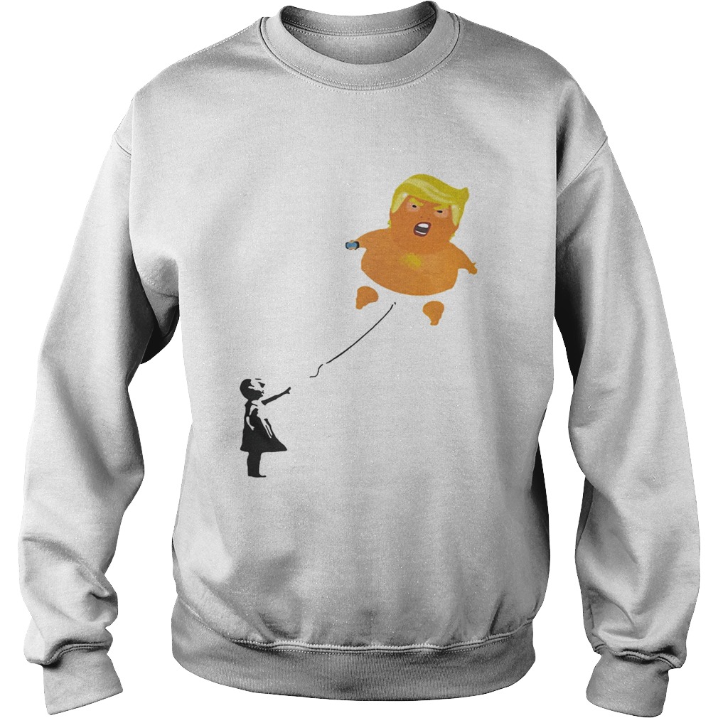 Donald Trump Baby Balloon Girl Sweatshirt