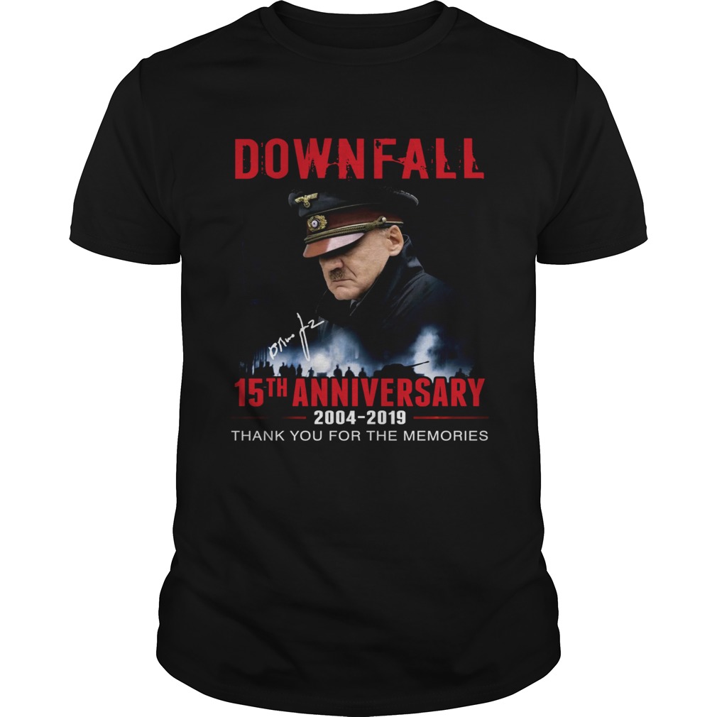 Downfall 15th anniversary 2004 2019 thank you shirt
