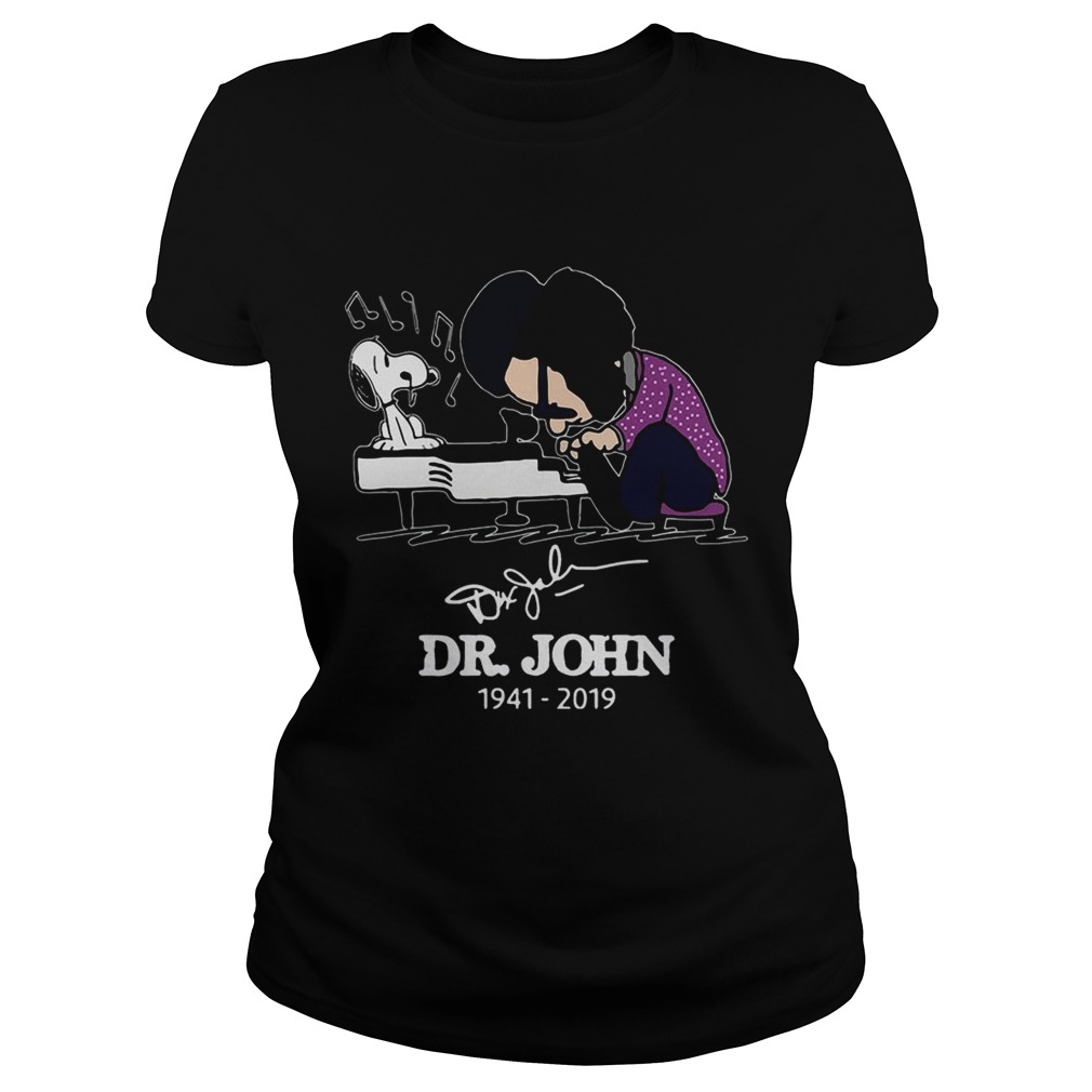 Dr John and Snoopy mashup Schroeder playing piano signature Classic Ladies
