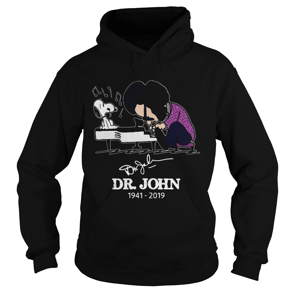 Dr John and Snoopy mashup Schroeder playing piano signature Hoodie