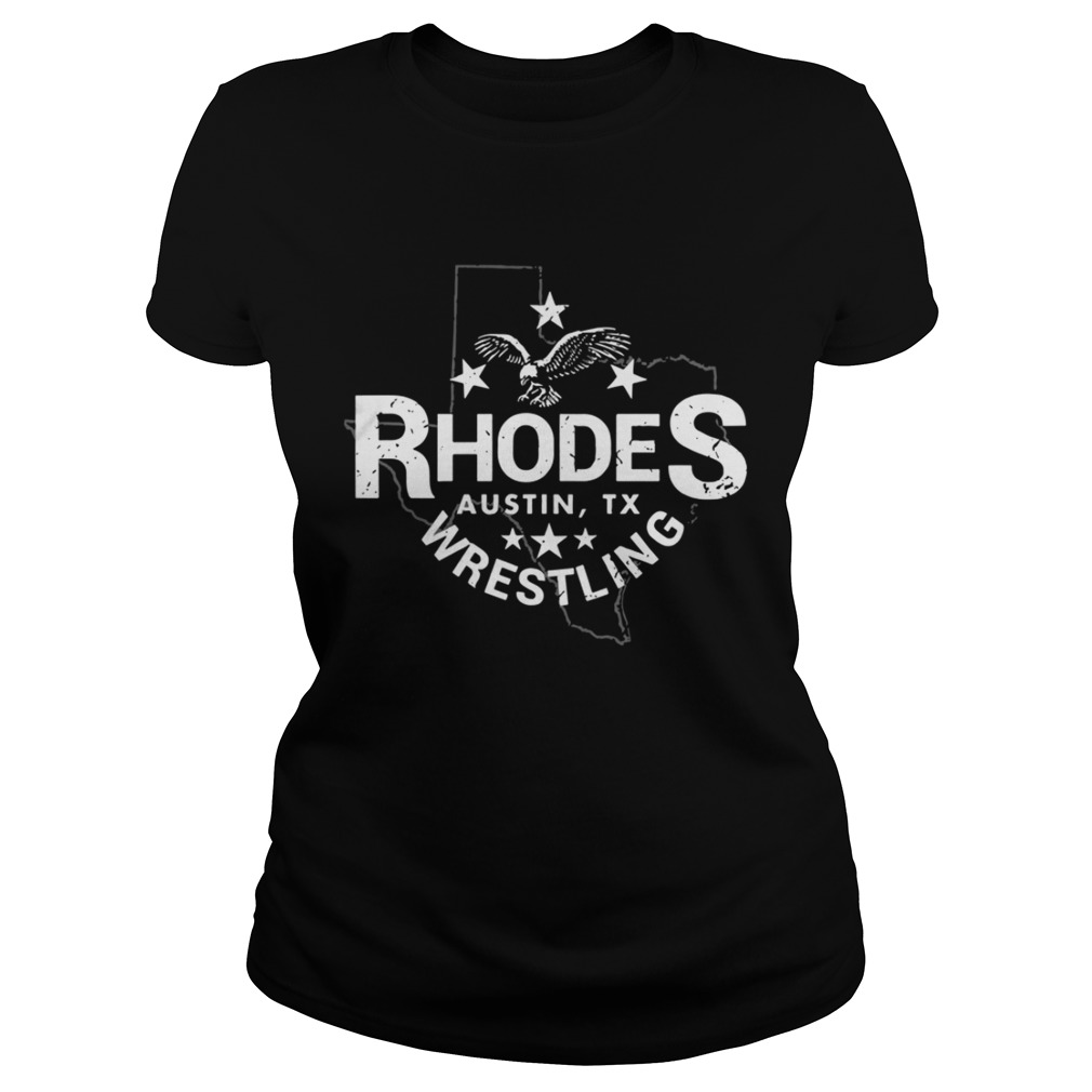 Dustin Rhodes Austin Tx Wrestling Shirt Classic Ladies