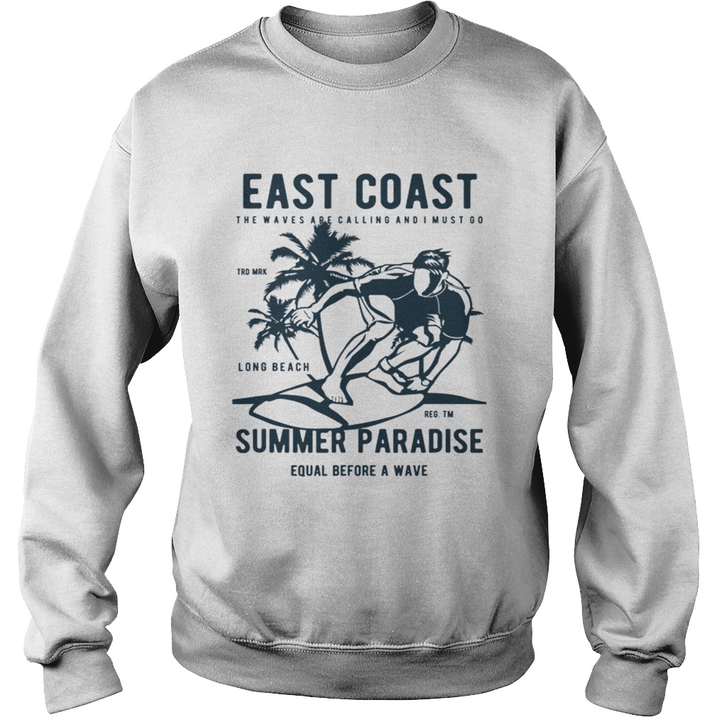 East Coast Summer Paradise Beach Vacation Sweatshirt