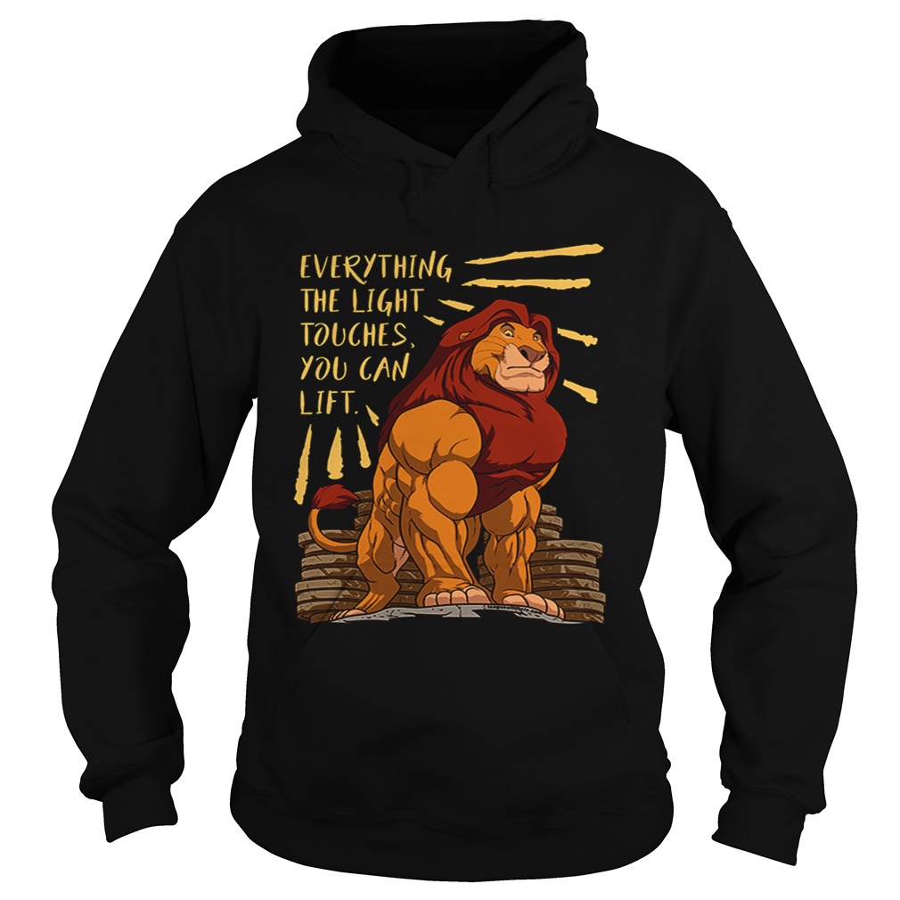 Everything the light touches you can lift Mufasa Gymer Hoodie