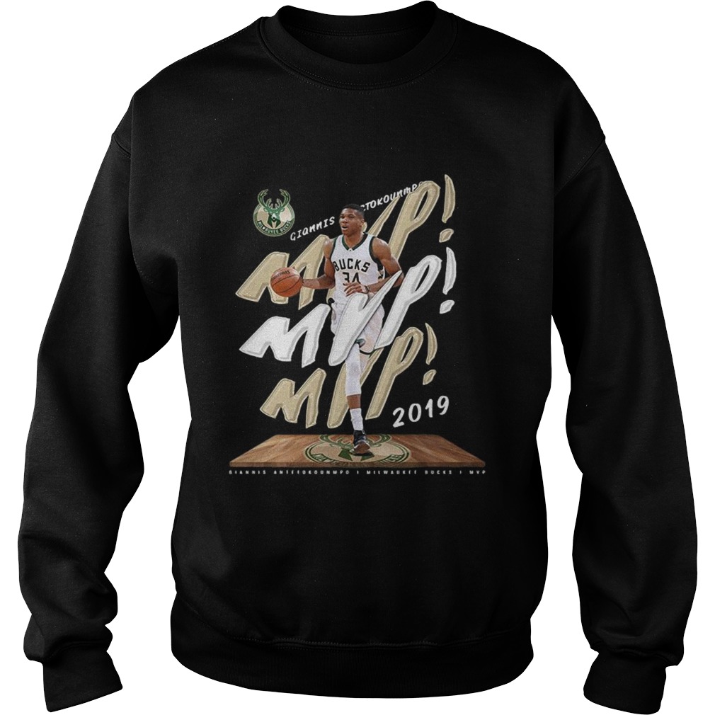 Fanatics Giannis Antetokounmpo 2019 NBA MVP Milwaukee Bucks Sweatshirt