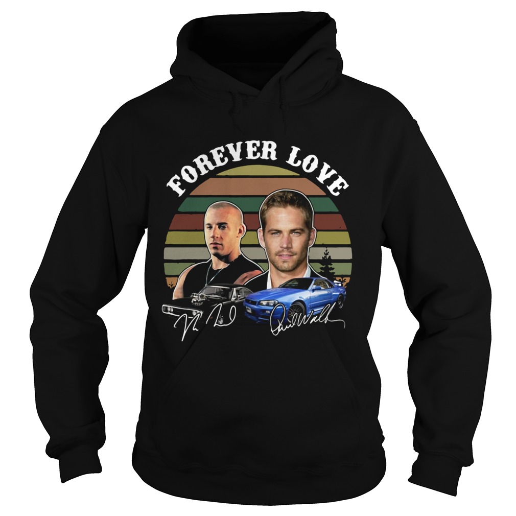 Fast and Furious forever love signature Hoodie