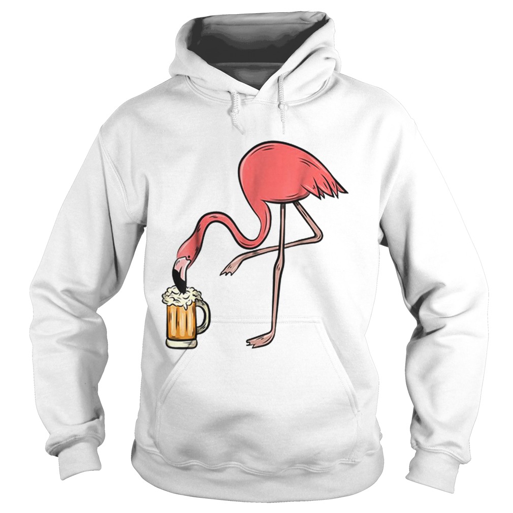 Flamingo Drinking BeerPink Flamingo Hoodie
