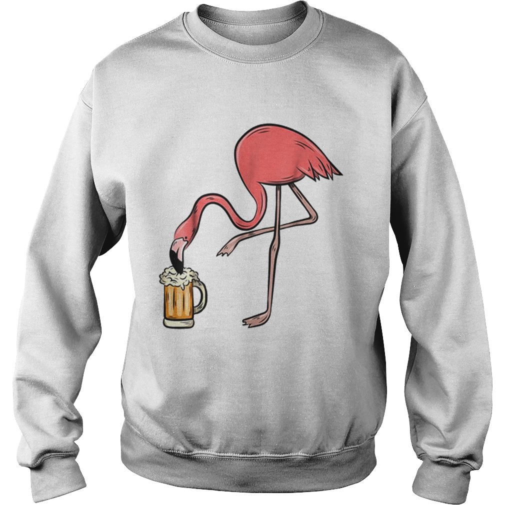 Flamingo Drinking BeerPink Flamingo Sweatshirt