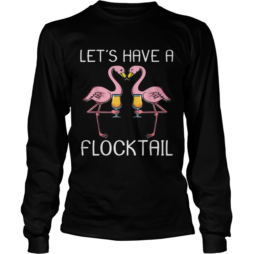 Flamingo Flocktail Drinking Party Bird LongSleeve