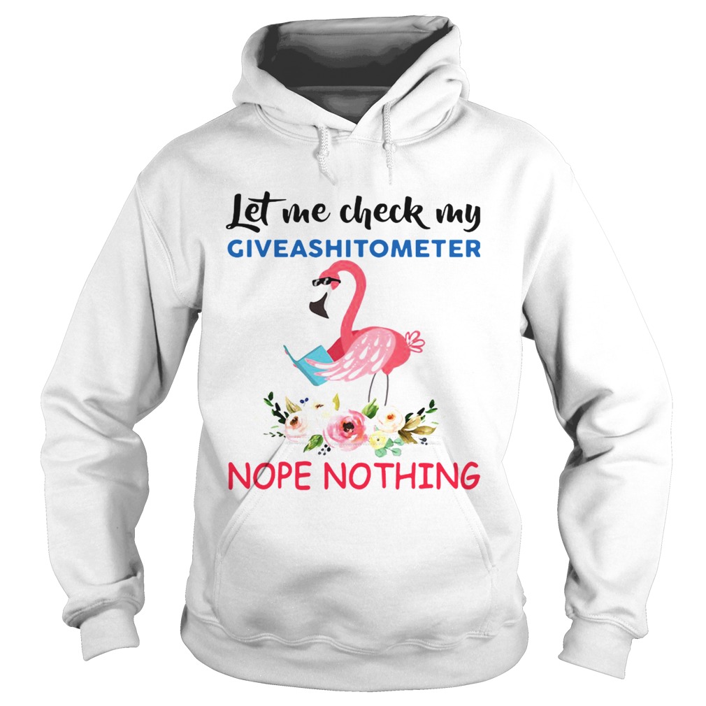 Flamingo let me check my Giveashitometer nope nothing Hoodie