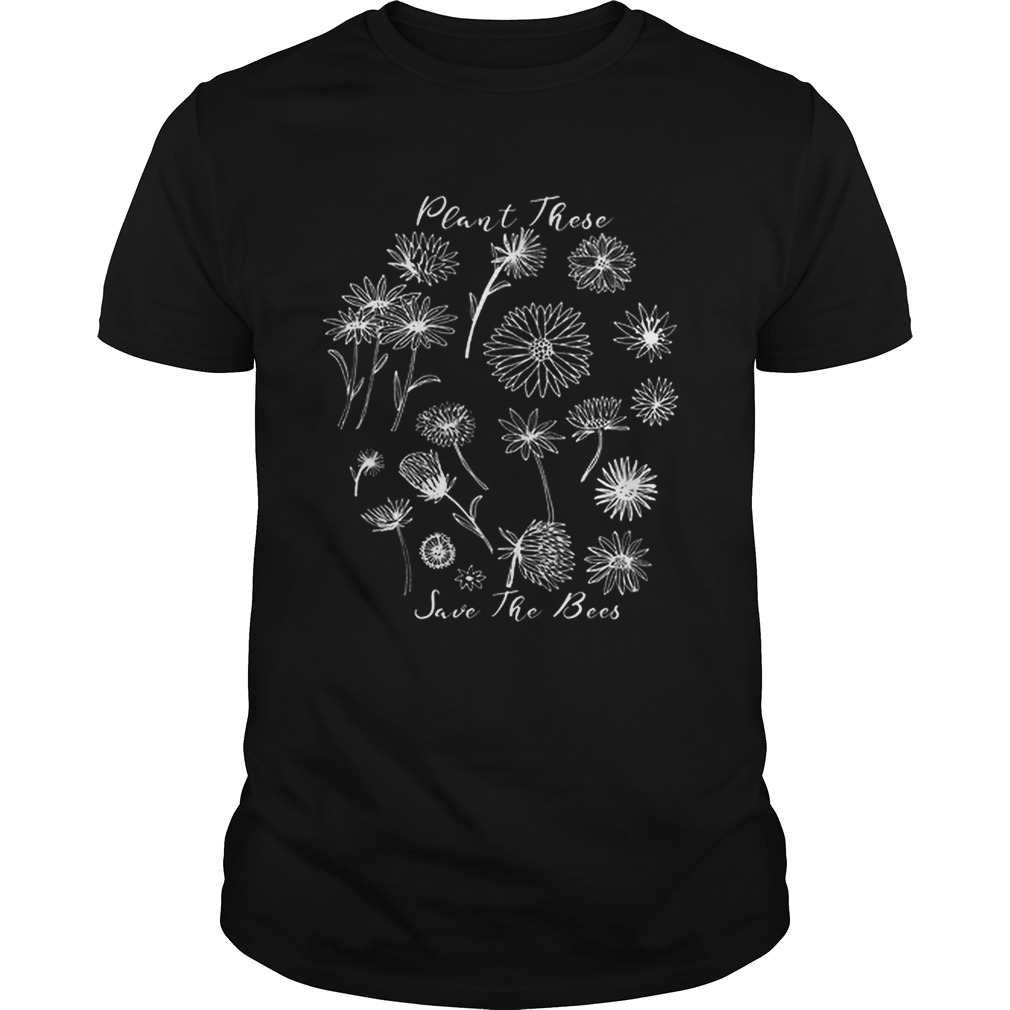 Floral Plant These Help The Bees Natural Beekeeper shirt