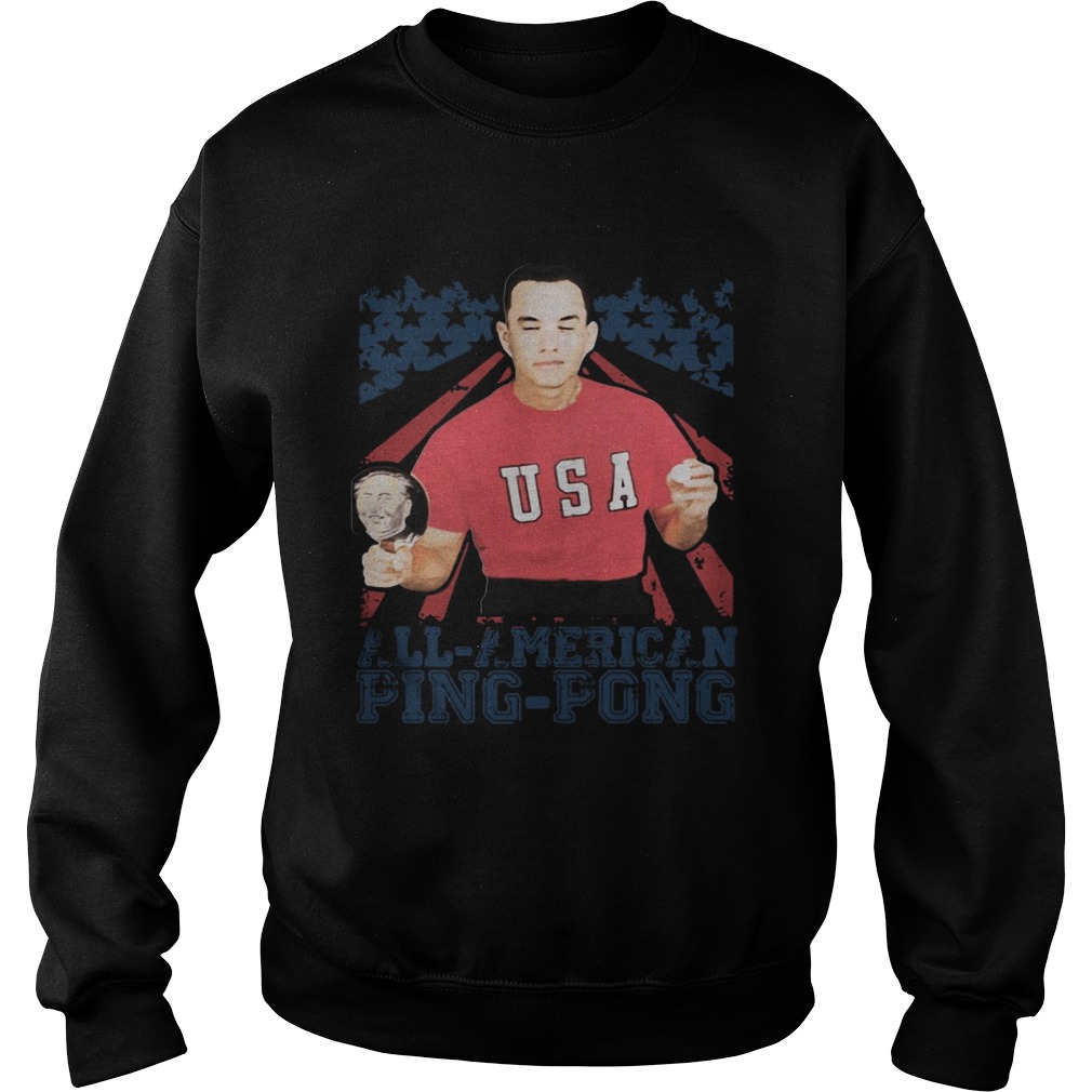 Forrest Gump American Flag All American Ping Pong Sweatshirt