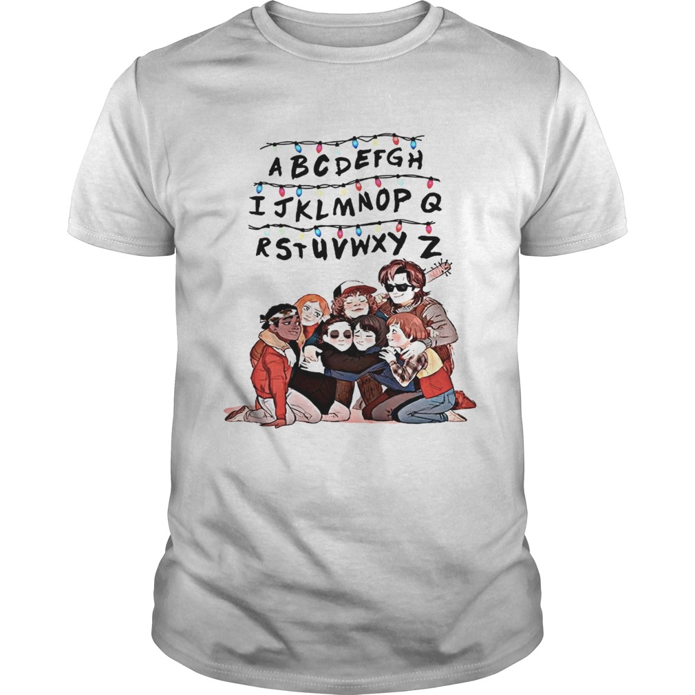 Friends Greys Anatomy La casa de papel Riverdale Stranger Things Alphabet shirt