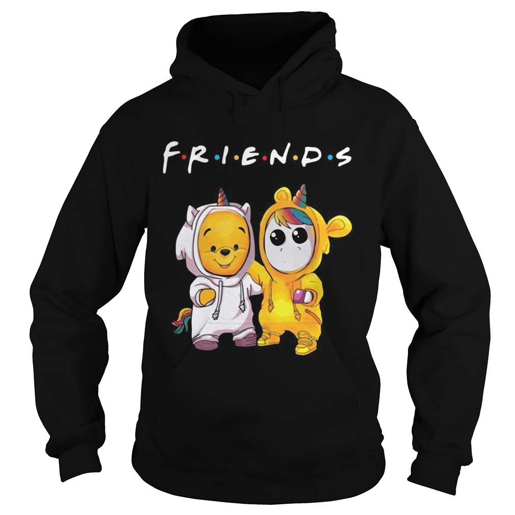 Friends Pooh and Unicorn Hoodie