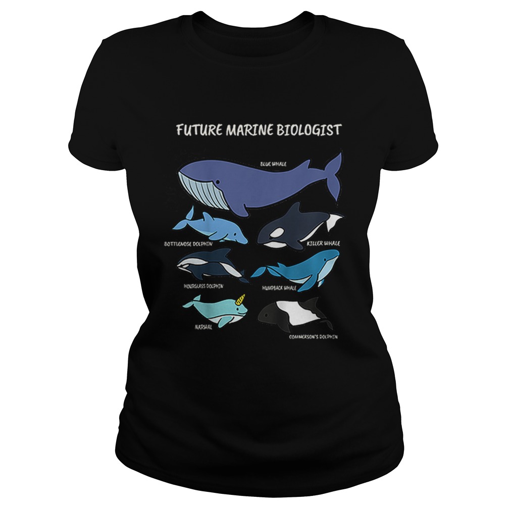 Future Marine Biologist Types of Whales and Dolphins Whale Let It Be Nature Classic Ladies